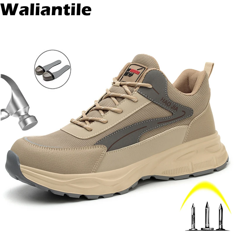 Waliantile Industrial Safety Shoes For Men Male Anti-smash Puncture Proof Work Security Shoes Steel Toe Cap Safety Sneakers Men
Waliantile Industrial Safety Shoes For Men Male Anti-smash Puncture Proof Work Security Shoes Steel Toe Cap Safety Sneakers Men