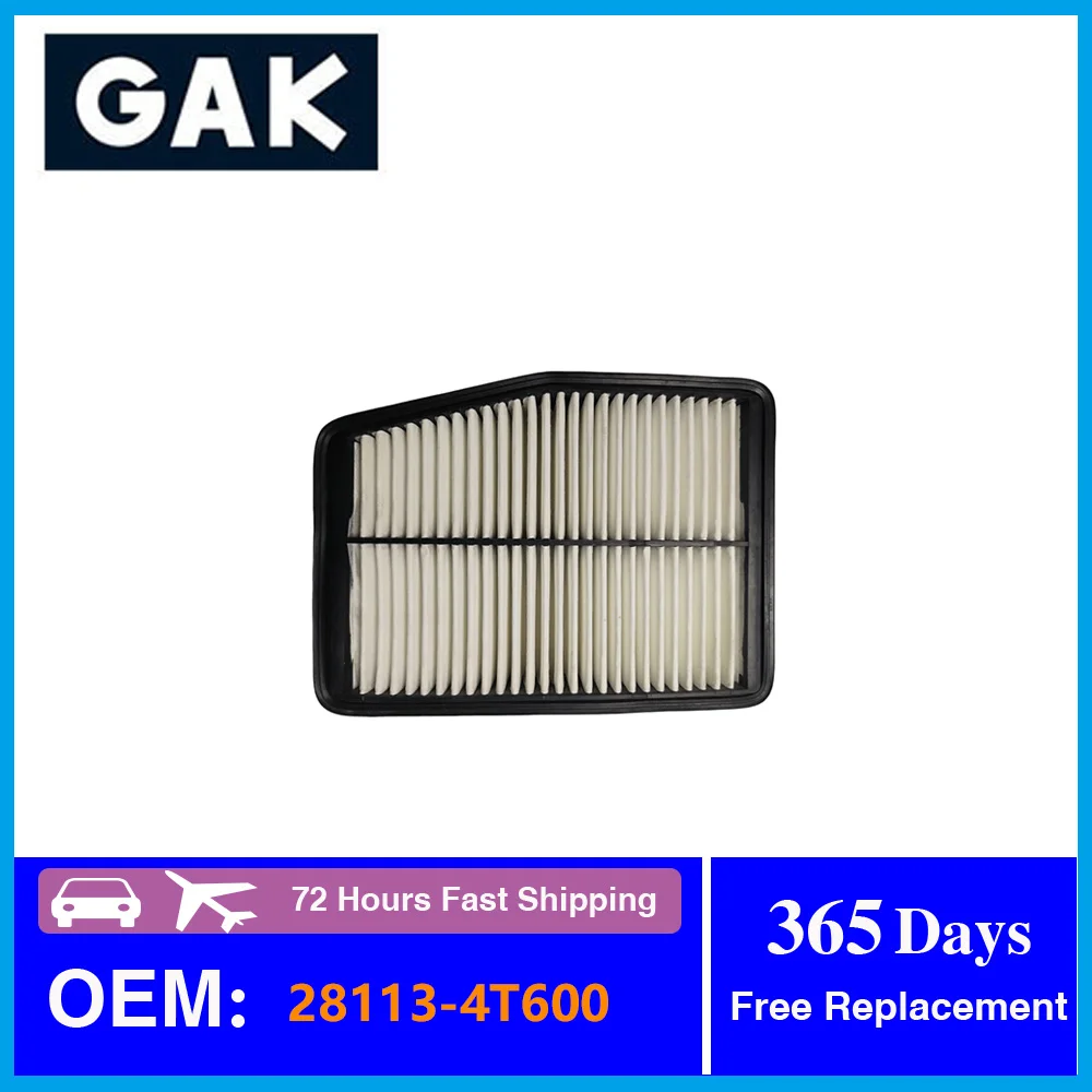 GAK Air Filter 28113-4T600 281134T600 28113-2Z600 For Hyundai IX35 Sonata (YF) 2.0L Kia K5 Sportage Car Replacement Parts
GAK Air Filter 28113-4T600 281134T600 28113-2Z600 For Hyundai IX35 Sonata (YF) 2.0L Kia K5 Sportage Car Replacement Parts