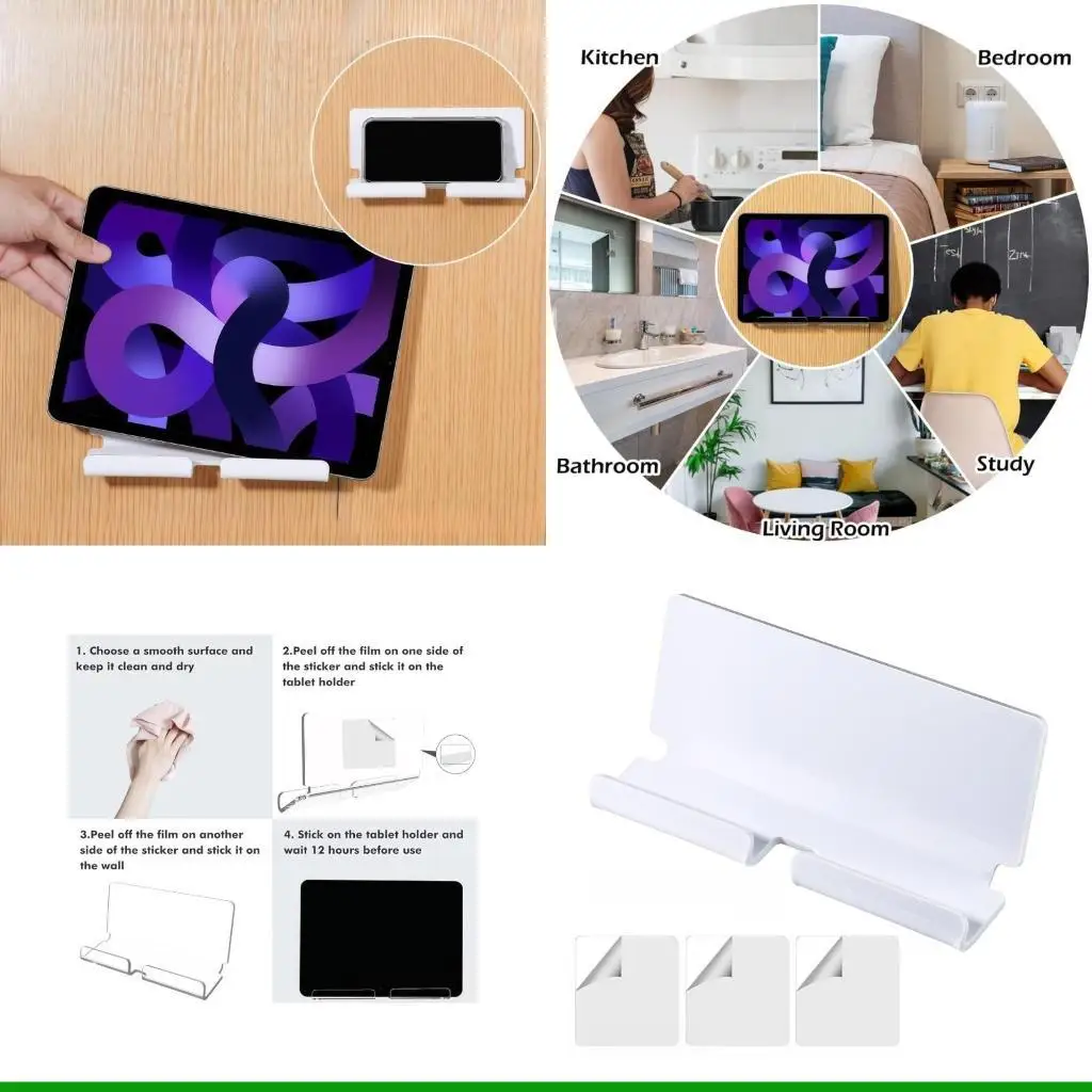 U55C Tablets Wall Mounts for Kitchen Bedroom Office Easy Mounts Stable Support in Use
U55C Tablets Wall Mounts for Kitchen Bedroom Office Easy Mounts Stable Support in Use