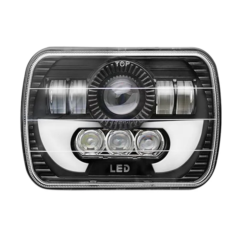 7 Inch Square Daytime Running Light Car Front Headlight LED Work Light DRL High Low Flood Spotlights For Wrangler 
7 Inch Square Daytime Running Light Car Front Headlight LED Work Light DRL High Low Flood Spotlights For Wrangler