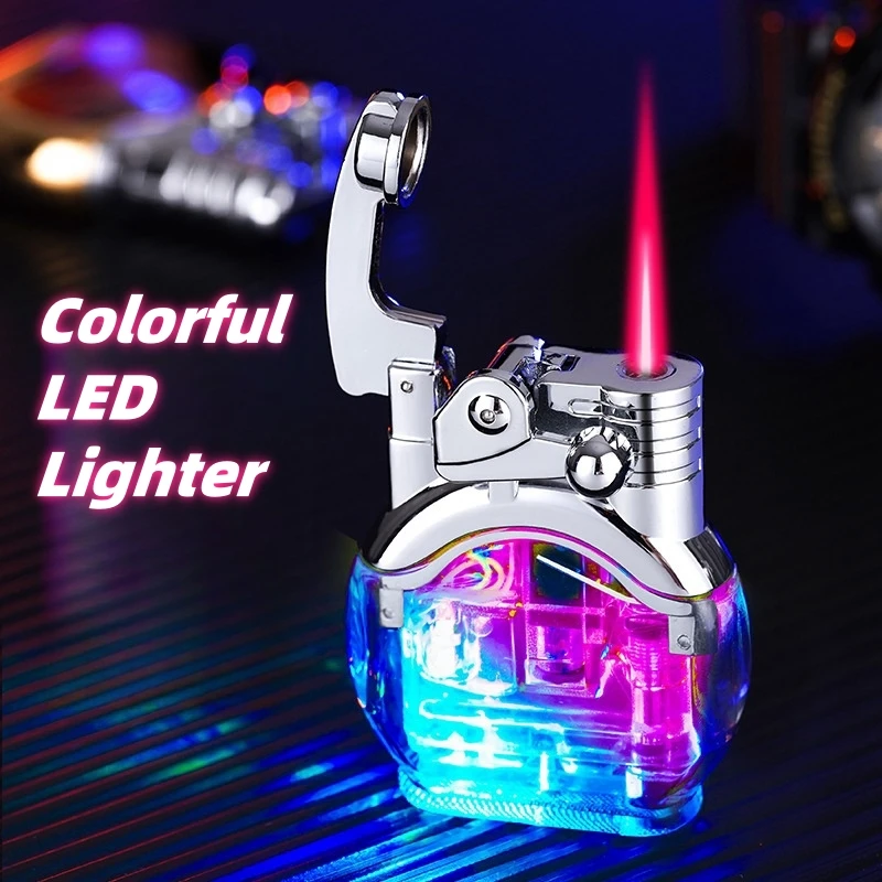 Trendy and Colorful Rocker Arm Windproof Lighter Flash Seven Color Light Personalized Lighter Cigarette Accessories for Men 2025
Trendy and Colorful Rocker Arm Windproof Lighter Flash Seven Color Light Personalized Lighter Cigarette Accessories for Men 2025