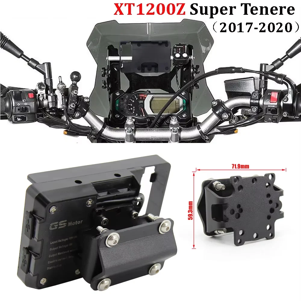 For YAMAHA XT1200Z XT 1200 Z Super Tenere 2017-2020 Mobile Phone Navigation Bracket GPS USB Charging
For YAMAHA XT1200Z XT 1200 Z Super Tenere 2017-2020 Mobile Phone Navigation Bracket GPS USB Charging