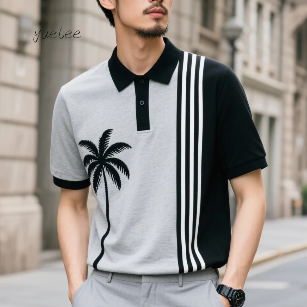 2025 Men's Polo Short Sleeved Bamboo Printed Men Top Trendy Breathable Men's Polo Short Sleeved Simple Versatile Men's Clothing
2025 Men's Polo Short Sleeved Bamboo Printed Men Top Trendy Breathable Men's Polo Short Sleeved Simple Versatile Men's Clothing