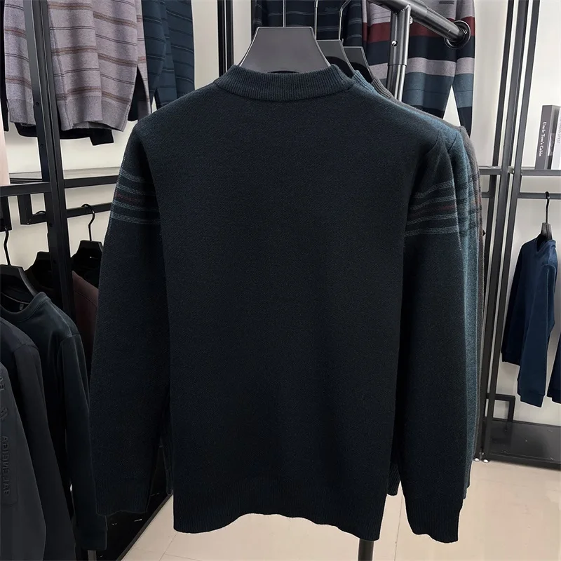 Stand Striped Winter Casual Knitted Sweater Midlife Soft Polyester Blend Long Sve Busin Casual Ne Design Warm
Stand Striped Winter Casual Knitted Sweater Midlife Soft Polyester Blend Long Sve Busin Casual Ne Design Warm