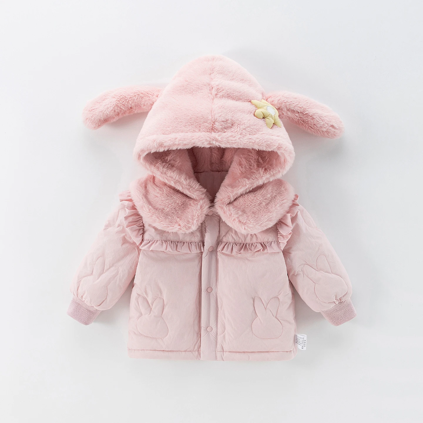 Thiened Warmth Baby down Jaet Winter Outwear Cartoon Rabbit Hooded Windproof Children's Faion Set for Girls And Boys
Thiened Warmth Baby down Jaet Winter Outwear Cartoon Rabbit Hooded Windproof Children's Faion Set for Girls And Boys