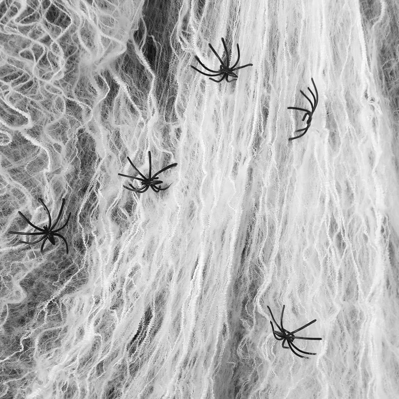 A57X-1000 Sqft Halloween Stretch Spider Web With 100 Plastic Fake Spiders For Indoor & Outdoor Halloween Decorations
A57X-1000 Sqft Halloween Stretch Spider Web With 100 Plastic Fake Spiders For Indoor & Outdoor Halloween Decorations