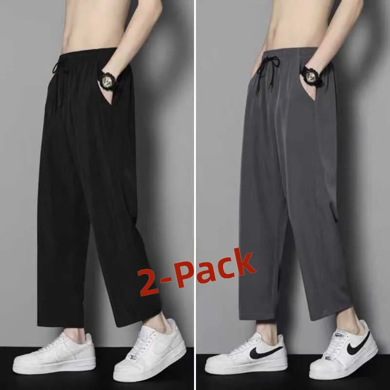 Ice Silk Cool Feeling Thin Summer Casual Pants Loose Straight Leg Quick Dry Breathable Sporty Men's Trousers for Work
Ice Silk Cool Feeling Thin Summer Casual Pants Loose Straight Leg Quick Dry Breathable Sporty Men's Trousers for Work