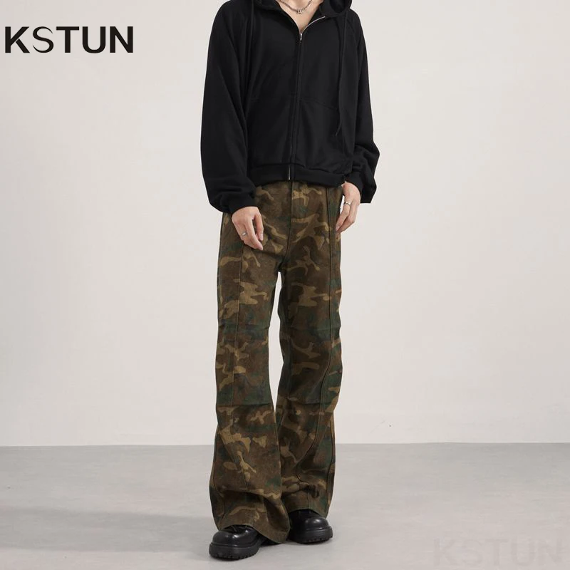KSTUN Men's Cargo Pants Flared Pants Bootcut Trousers Loose Fit Camouflage Wide Leg Americian Vintage Washed Paratrooper PPaants
KSTUN Men's Cargo Pants Flared Pants Bootcut Trousers Loose Fit Camouflage Wide Leg Americian Vintage Washed Paratrooper PPaants