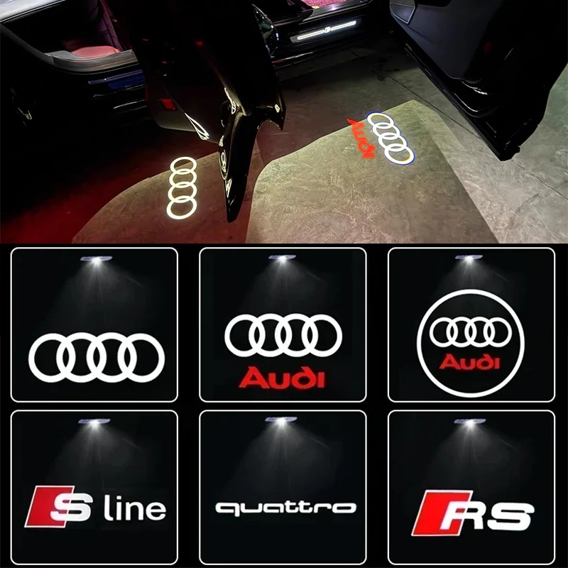 LED Door Sign Welcome Light Laser Projection Light For Audi Sline S3 S4 S5 S6 S7 RS Quattro Q7 Q5 A4 Car Accessories Decoration
LED Door Sign Welcome Light Laser Projection Light For Audi Sline S3 S4 S5 S6 S7 RS Quattro Q7 Q5 A4 Car Accessories Decoration