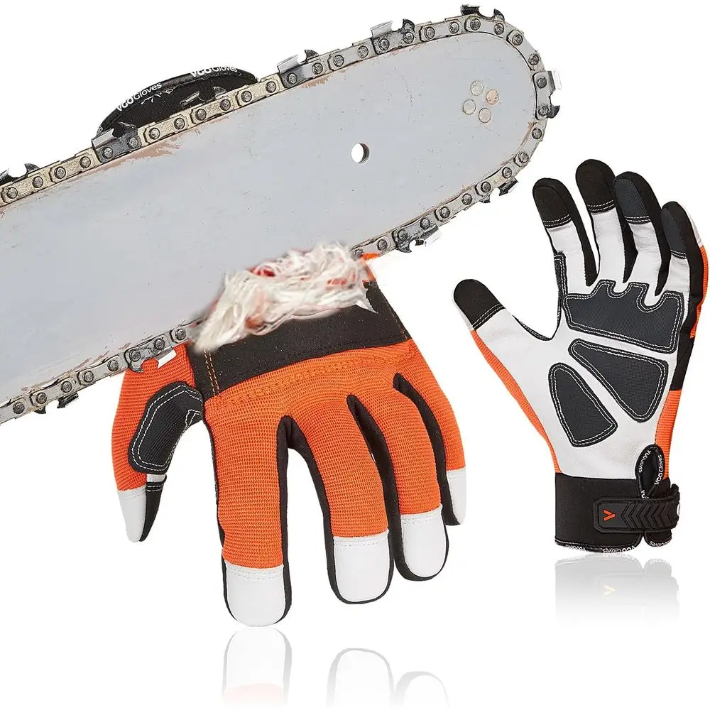 Vgo... 1Pair Chainsaw Gloves, 12-Layer Chainsaw Protection on Let Hand Back,Goat leather Work Gloves, Mechanic Gloves
Vgo... 1Pair Chainsaw Gloves, 12-Layer Chainsaw Protection on Let Hand Back,Goat leather Work Gloves, Mechanic Gloves