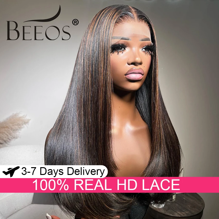 34inch #1B/30 Highlight 13x6 HD Lace Frontal Human Hair Wigs Ultra Fitted Pre Plucked Invisible HD Lace Brazilian Remy Hair
34inch #1B/30 Highlight 13x6 HD Lace Frontal Human Hair Wigs Ultra Fitted Pre Plucked Invisible HD Lace Brazilian Remy Hair