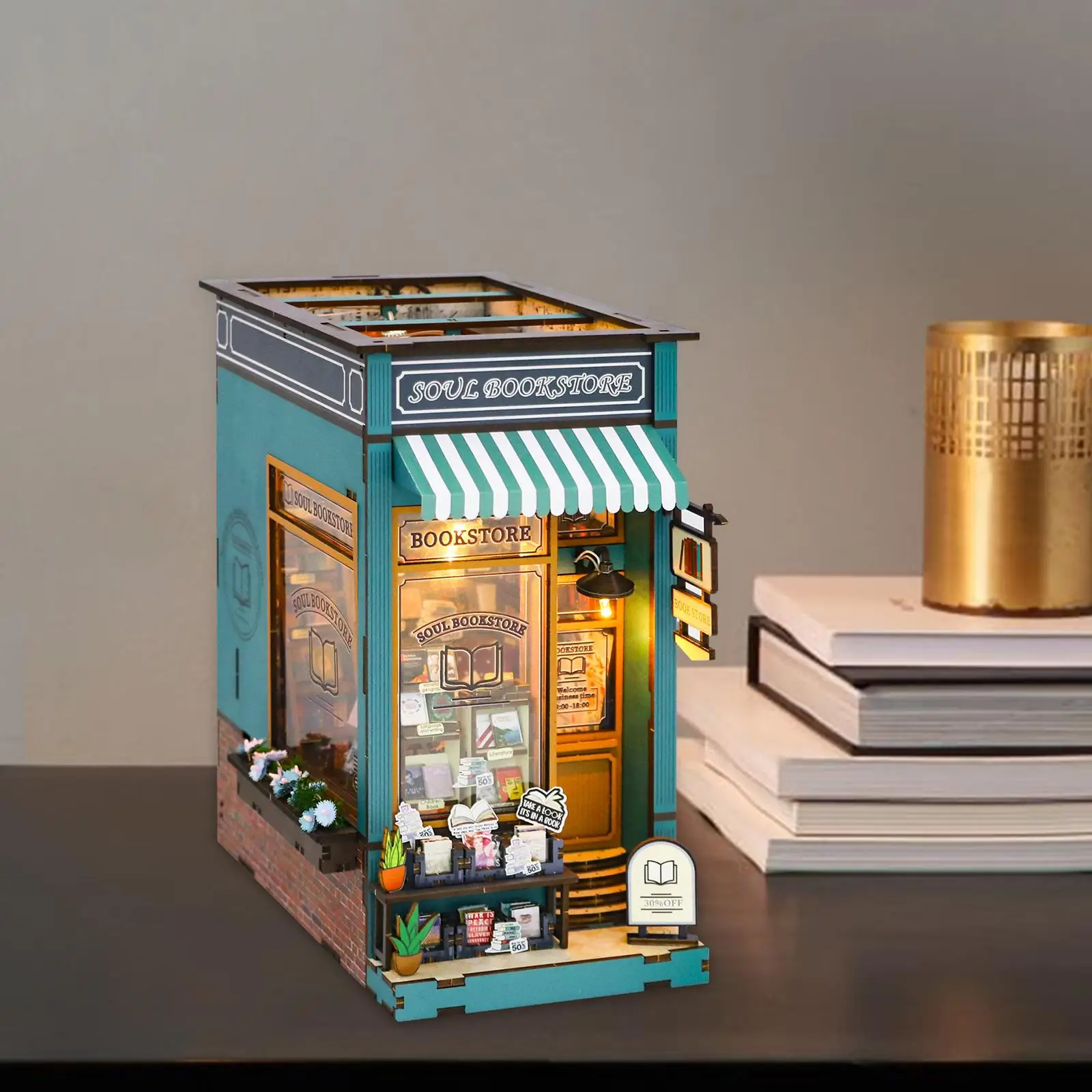 Деревянные миниатюрные наборы кукольного домика с мебелью, праздничные подарки, модель книжного магазина
Деревянные миниатюрные наборы кукольного домика с мебелью, праздничные подарки, модель книжного магазина