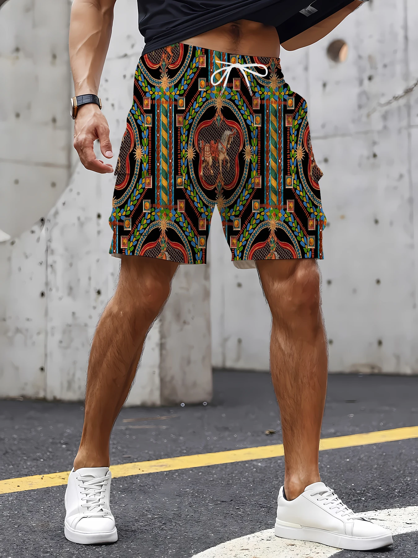 Men's Multi-Pocket Printed Cargo Shorts Summer Cotton Loose Fit Casual Daily Wear Street Commute Shorts
Men's Multi-Pocket Printed Cargo Shorts Summer Cotton Loose Fit Casual Daily Wear Street Commute Shorts
