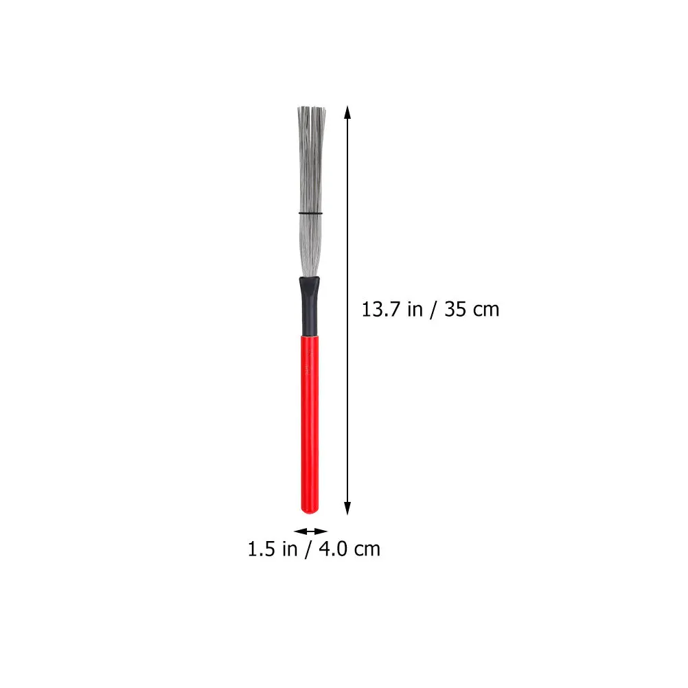2Pcs Professional Drum Stick Brush Set Steel Wire Brush Natural Sound Good Choices for Drummer Playing Percussion for Drums
2Pcs Professional Drum Stick Brush Set Steel Wire Brush Natural Sound Good Choices for Drummer Playing Percussion for Drums