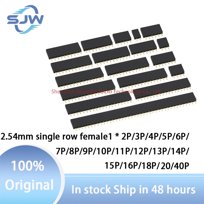 10Pcs Single Row Pin Header 2.54mm Female Header Connector 2/3/4/5/6/7/8/9/10/11/12/13/14/15/16/18/20/40Pin for PCB
10Pcs Single Row Pin Header 2.54mm Female Header Connector 2/3/4/5/6/7/8/9/10/11/12/13/14/15/16/18/20/40Pin for PCB