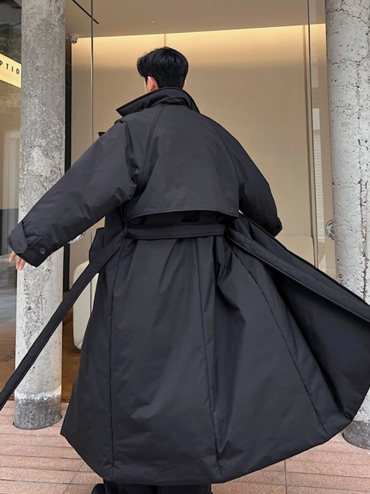 Winter Long over Knee Men's down Cotton Jaet k Color Belt Design Warm Thi Casual Sle Double Breasted Pure Color
Winter Long over Knee Men's down Cotton Jaet k Color Belt Design Warm Thi Casual Sle Double Breasted Pure Color