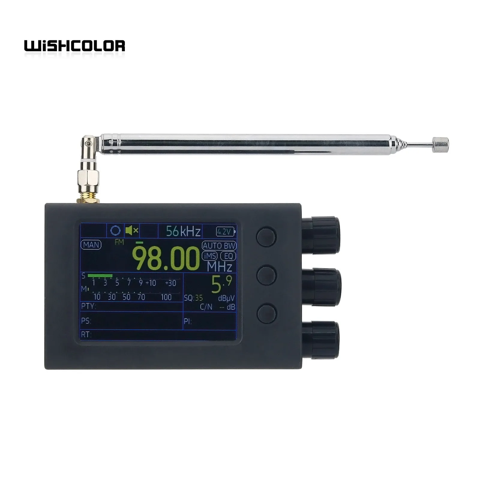 HAMGEEK 64-108MHZ Black Portable TEF6686 Full Band Radio Receiver AM FM SW MW LW RDS w/ 2.8" Screen
HAMGEEK 64-108MHZ Black Portable TEF6686 Full Band Radio Receiver AM FM SW MW LW RDS w/ 2.8" Screen