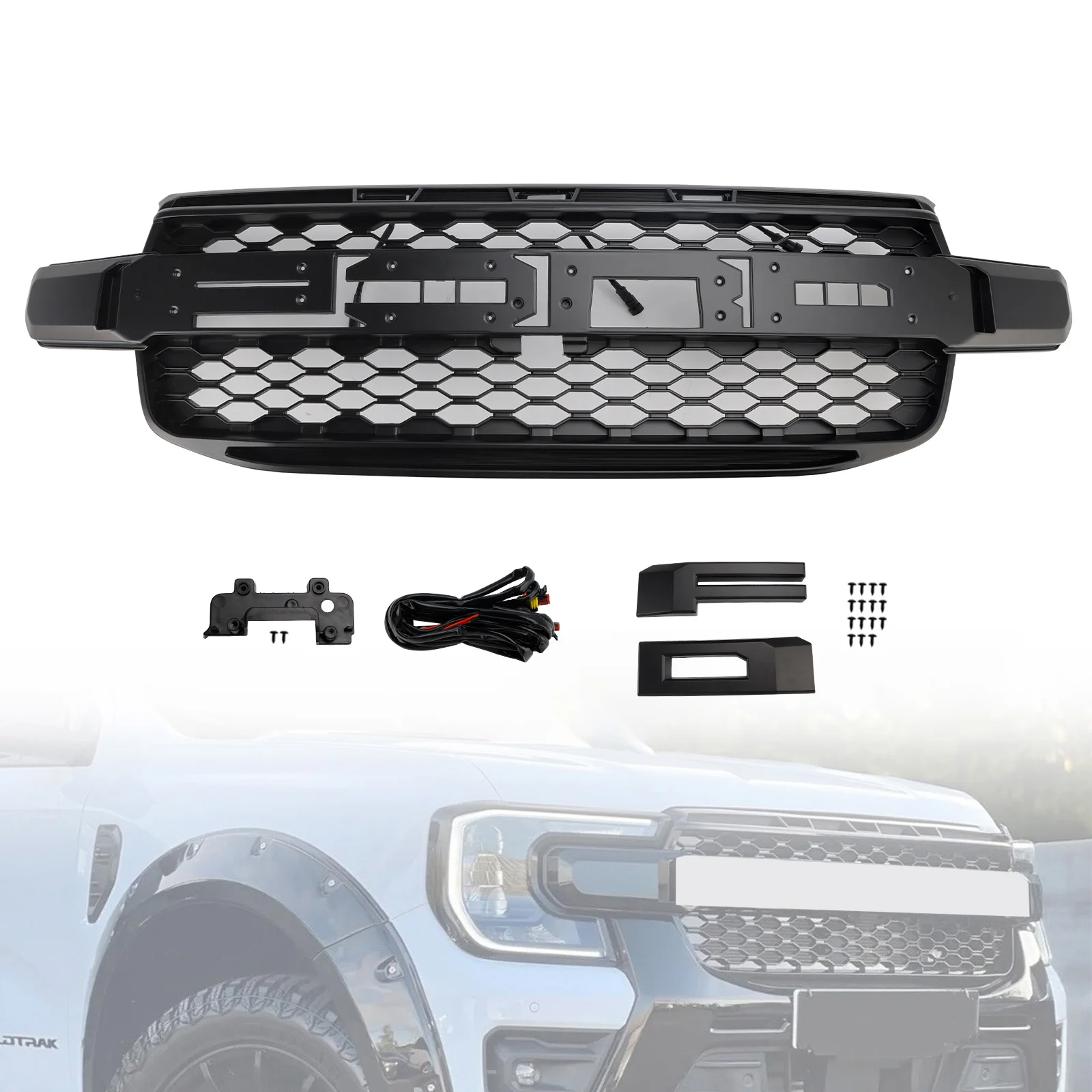 For Ford Ranger Everest Next Gen Wildtrak 2023-2024 Front Bumper Grill Grille
For Ford Ranger Everest Next Gen Wildtrak 2023-2024 Front Bumper Grill Grille