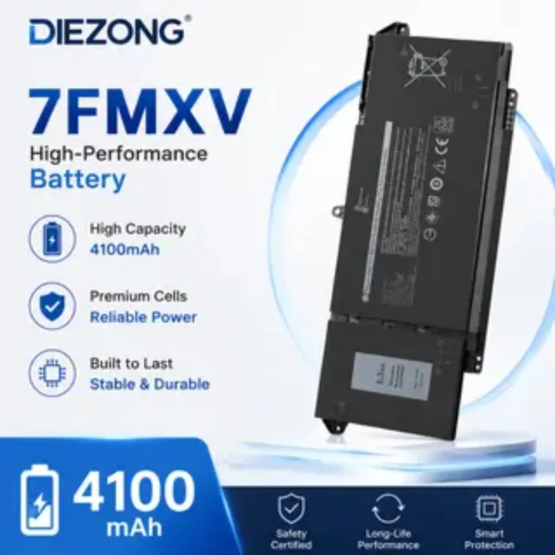 7FMXV 4-Cells 63Wh Laptop Battery for Dell Latitude 5320 7320 7420 7520 Latitude 5320 2-in-1/7320 2-in-1/7420 2-in-1 Series
7FMXV 4-Cells 63Wh Laptop Battery for Dell Latitude 5320 7320 7420 7520 Latitude 5320 2-in-1/7320 2-in-1/7420 2-in-1 Series