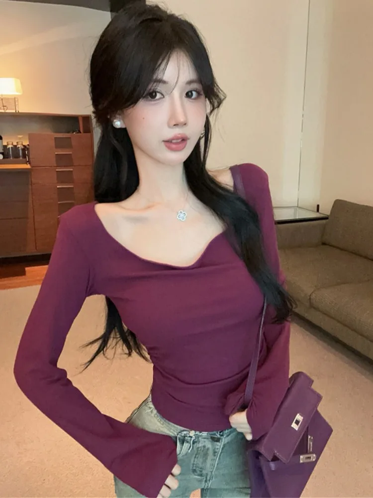 Slim Fit Color Long Sleeve T-Shirt Crew Neck Base Shirt Trendy Commute Style plus Size Women's Inner Wear Casual Top
Slim Fit Color Long Sleeve T-Shirt Crew Neck Base Shirt Trendy Commute Style plus Size Women's Inner Wear Casual Top