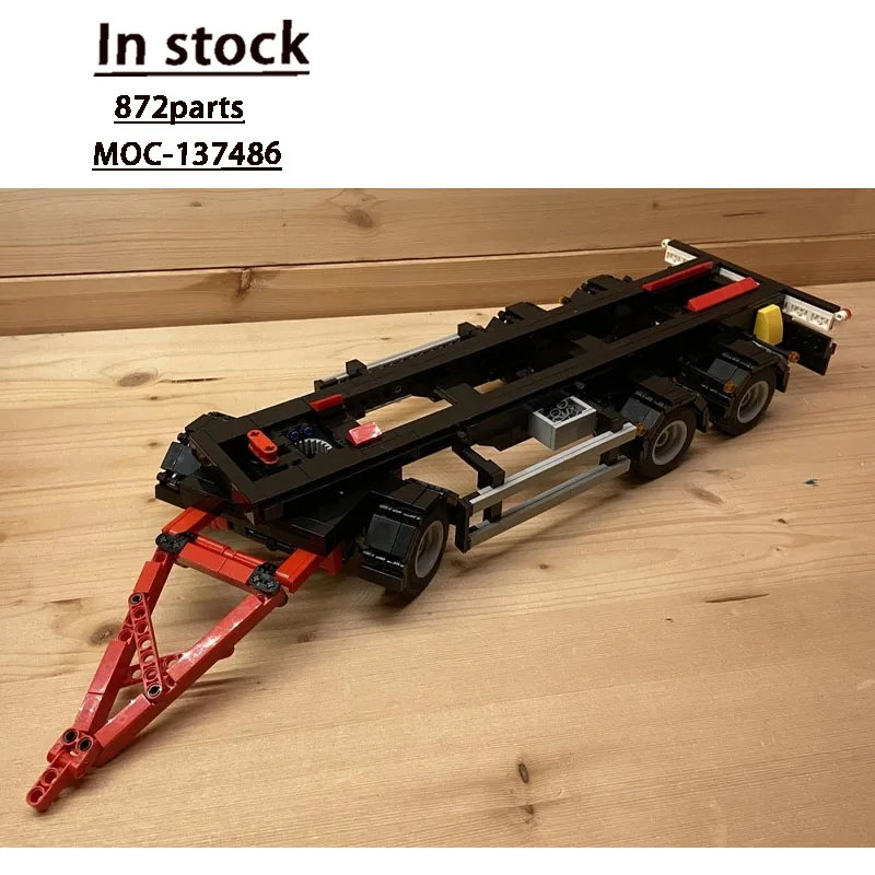 MOC-137486 New Classic Small Dump Trailer Building Block Model, 872 Parts, Boys' Children's Birthday and Christmas Toy Gift
MOC-137486 New Classic Small Dump Trailer Building Block Model, 872 Parts, Boys' Children's Birthday and Christmas Toy Gift