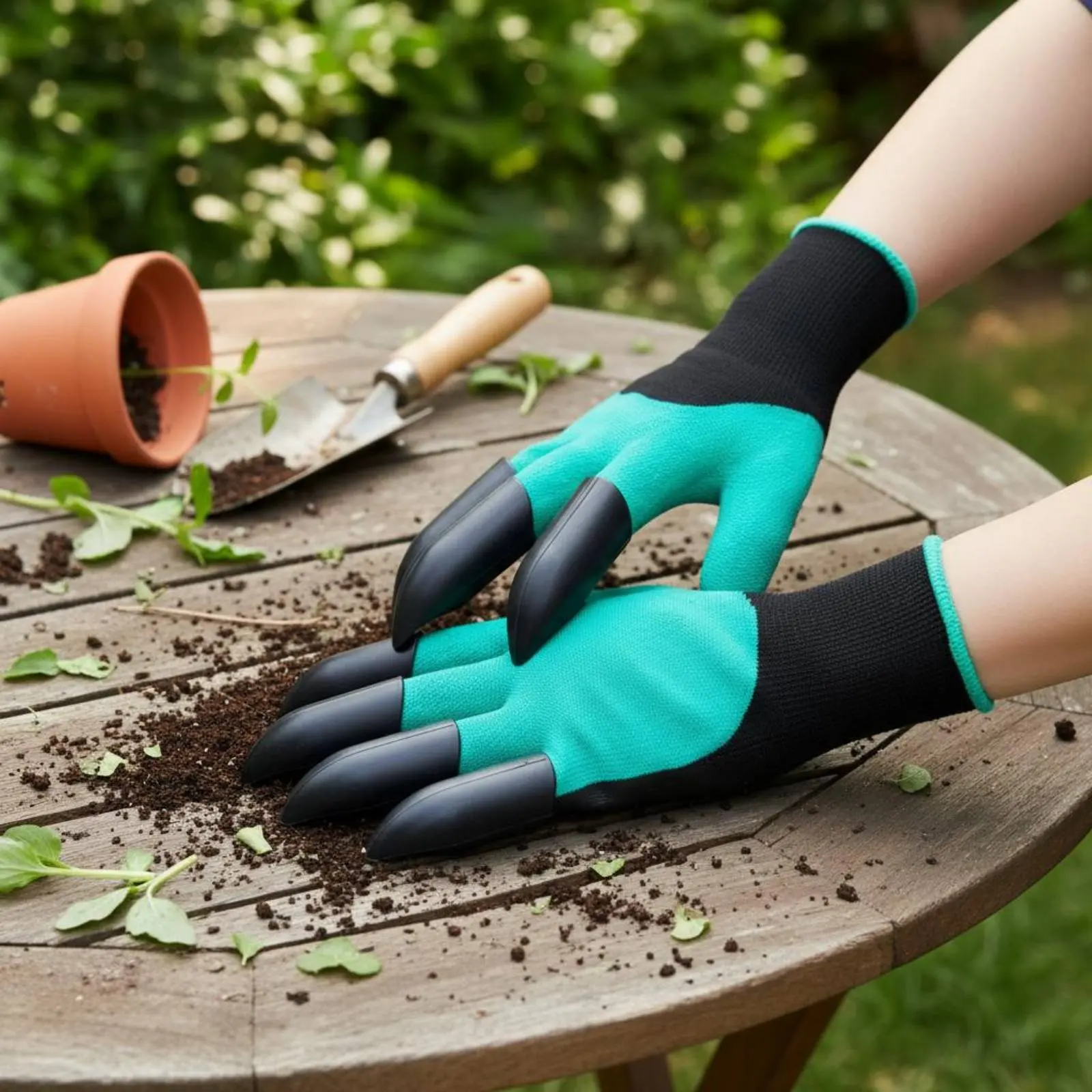 Gardening Gloves with Claws Non-Slip Clawed Garden Gloves Safety Gear Wear-Resistant Breathable for Gardeners, Yard
Gardening Gloves with Claws Non-Slip Clawed Garden Gloves Safety Gear Wear-Resistant Breathable for Gardeners, Yard