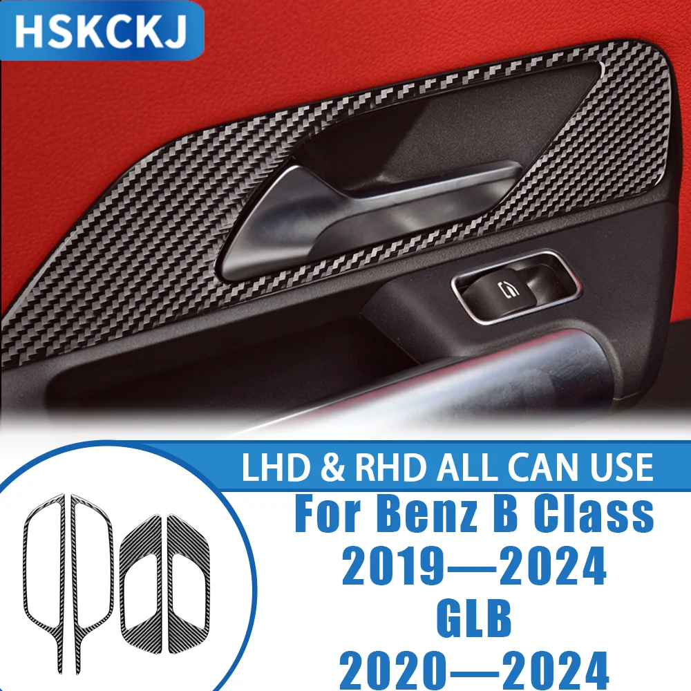 For Benz B Class GLB 2019—2024 Car Accessories Carbon Fiber Inner Door Handle Panel Puller Decals Interior Cover Trim Sticker
For Benz B Class GLB 2019—2024 Car Accessories Carbon Fiber Inner Door Handle Panel Puller Decals Interior Cover Trim Sticker
