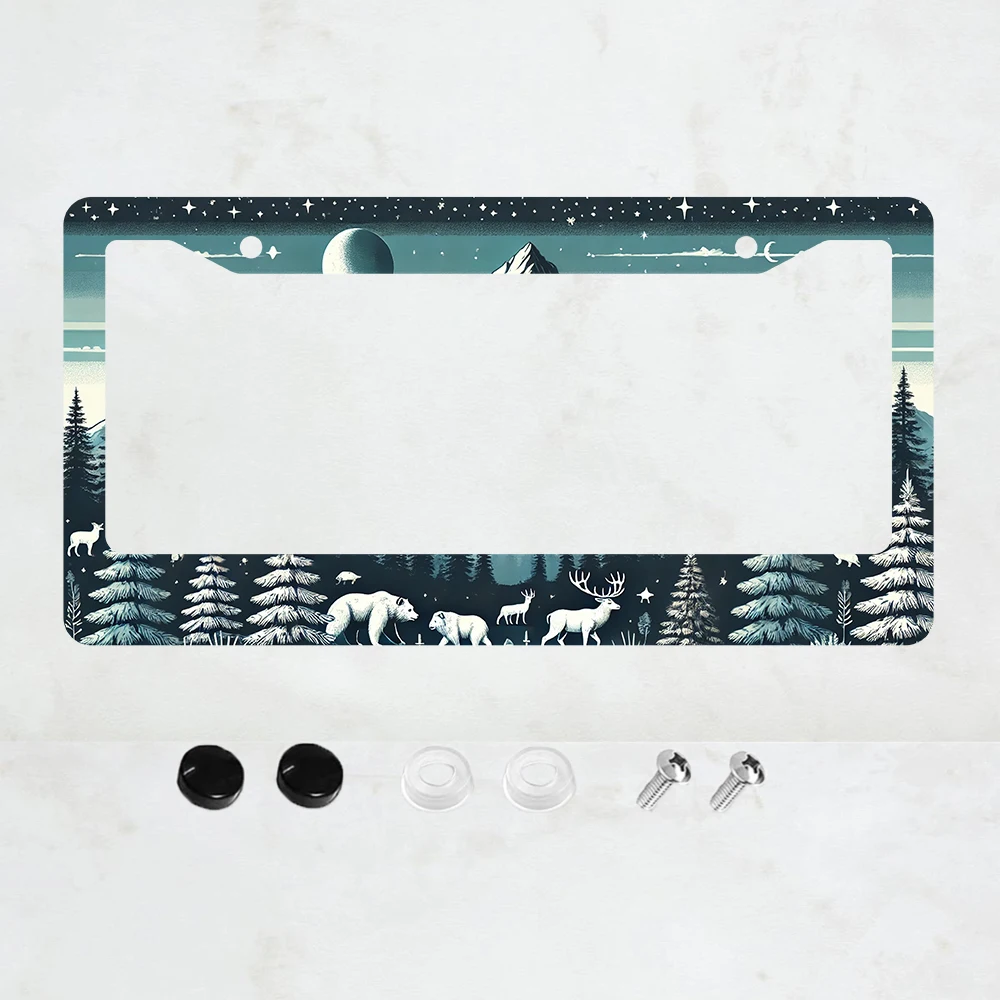 1PC Mountains License Plate Frame Aluminum Car Accessories Deer Bear Forest Mountain License Plate Frames License Plate
1PC Mountains License Plate Frame Aluminum Car Accessories Deer Bear Forest Mountain License Plate Frames License Plate