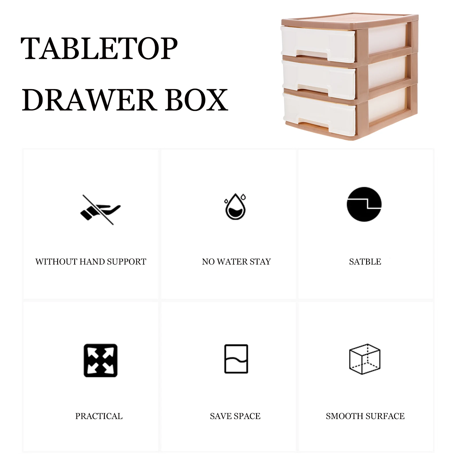 Desktop Drawer Storage Cabinet Brown Coffee Plastic ganizer Box for Stationery Files Sundries Office Supplies Sturdy Wear
Desktop Drawer Storage Cabinet Brown Coffee Plastic ganizer Box for Stationery Files Sundries Office Supplies Sturdy Wear