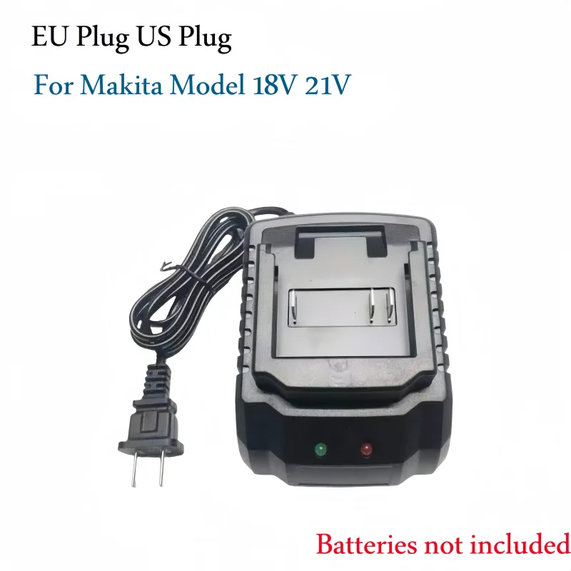 Battery Charger for Makita 18V/21V Li-Ion BL1415, BL1420, BL1815, BL1830, BL1840, BL1860 Drills, EU/US Plug
Battery Charger for Makita 18V/21V Li-Ion BL1415, BL1420, BL1815, BL1830, BL1840, BL1860 Drills, EU/US Plug