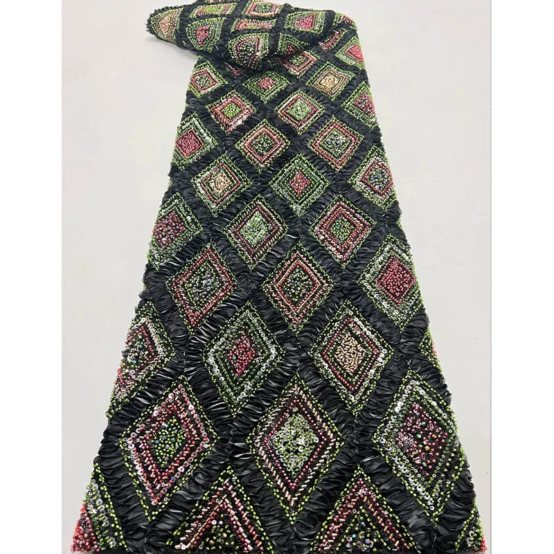 5yard Lingge pleated bead tube sequin embroidery matirial fabric for dress wedding dress Cheongsam clothing designer fabric
5yard Lingge pleated bead tube sequin embroidery matirial fabric for dress wedding dress Cheongsam clothing designer fabric