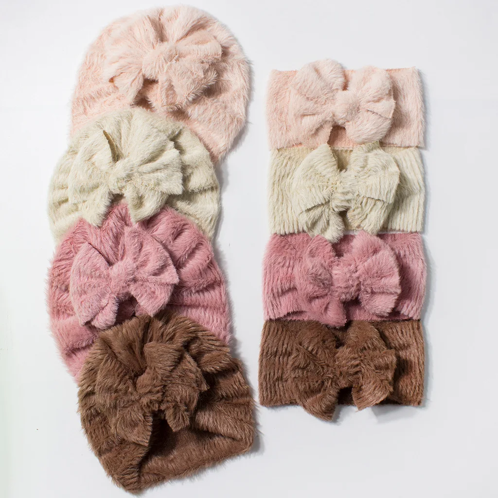 2Pcs/Set Baby Girl Fuzzy Furry Winter Warm Hat & Headband Big Bow Soft Beanie Turban Headwrap for Newborn Infant Toddler Gift Se
2Pcs/Set Baby Girl Fuzzy Furry Winter Warm Hat & Headband Big Bow Soft Beanie Turban Headwrap for Newborn Infant Toddler Gift Se