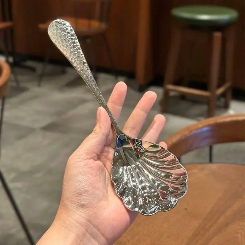 Heat Resistants Spoon Serving Spoons Stainless Steel Texture for Household Use A2BB
Heat Resistants Spoon Serving Spoons Stainless Steel Texture for Household Use A2BB