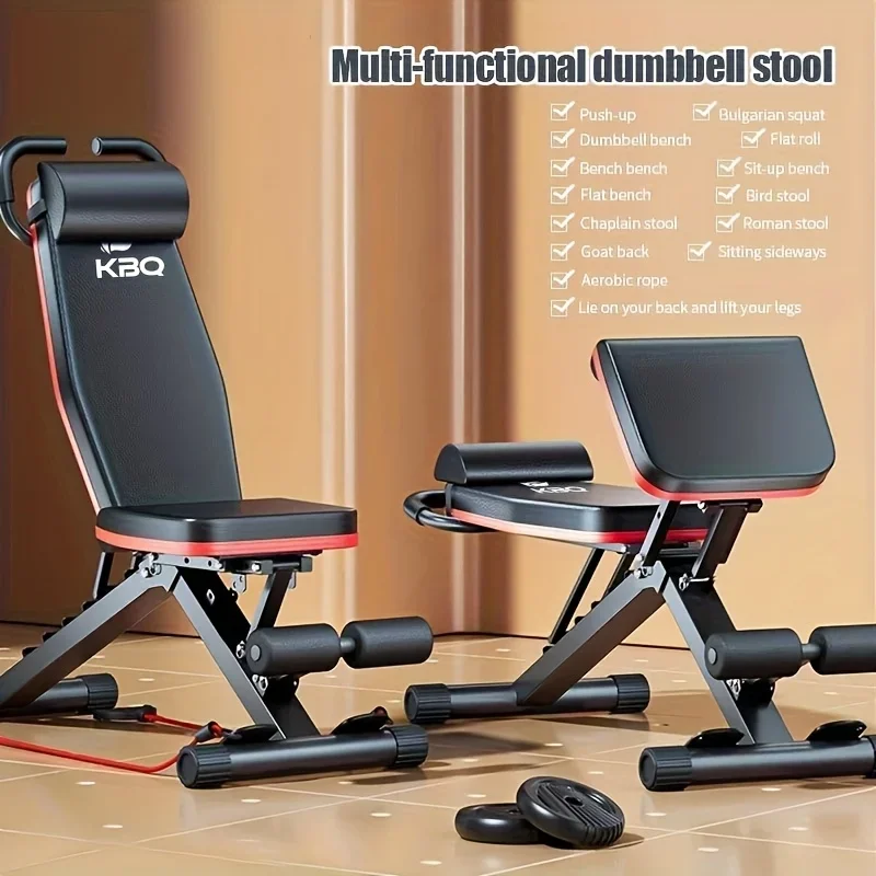 KEEHOME Load-bearing 264.17gal, 14 Ways Of Use Household Folding Fitness Bench, Multi-functional Sports Equipment Professional Stool, with Pillow Cushion Headrest, Drawstring Folding
KEEHOME Load-bearing 264.17gal, 14 Ways Of Use Household Folding Fitness Bench, Multi-functional Sports Equipment Professional Stool, with Pillow Cushion Headrest, Drawstring Folding