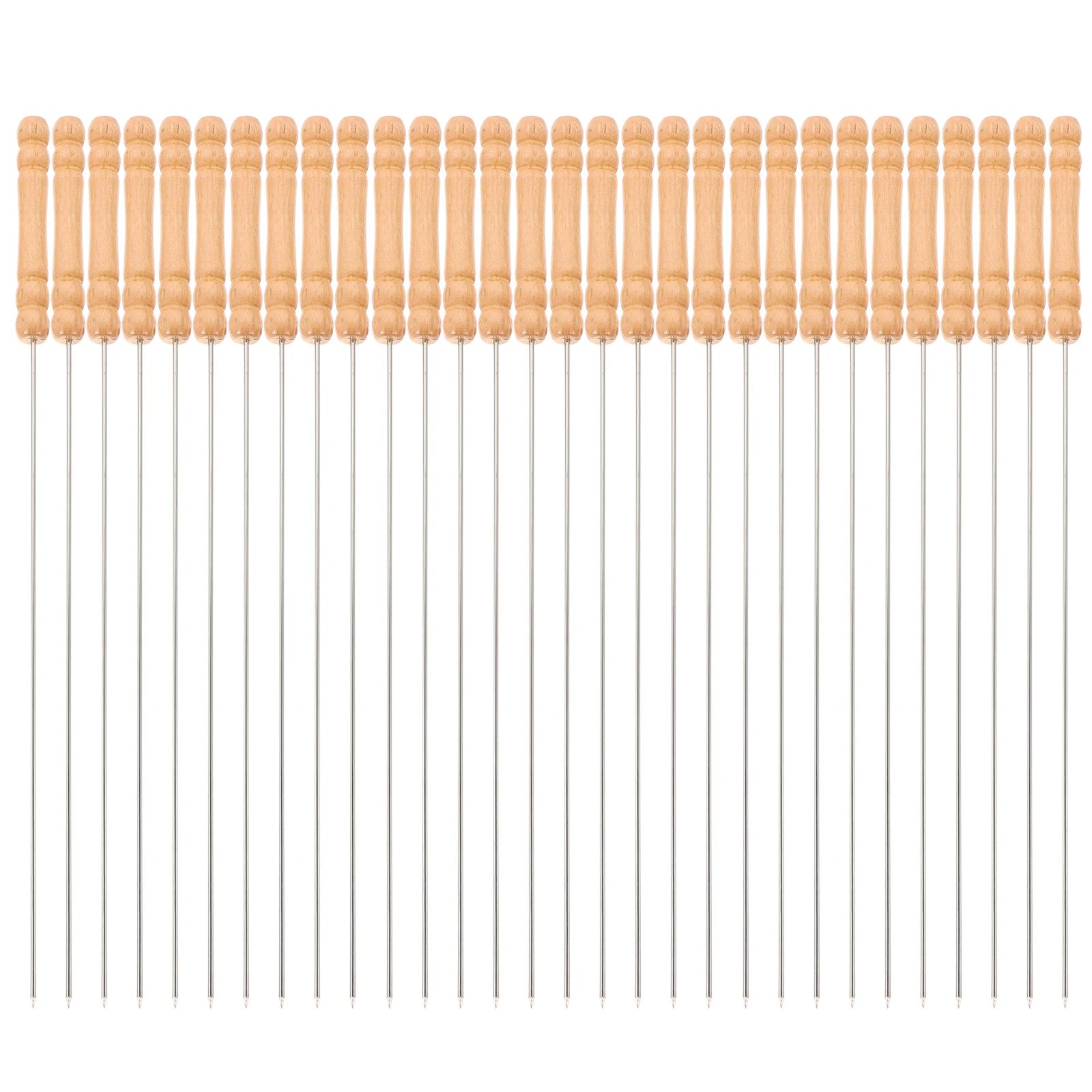 30 Pcs BBQ Skewer Set Stainless Steel Grill Cooking Flat Sticks Reusable Barbecue Tools Heat Resistant Kitchen Accessories
30 Pcs BBQ Skewer Set Stainless Steel Grill Cooking Flat Sticks Reusable Barbecue Tools Heat Resistant Kitchen Accessories