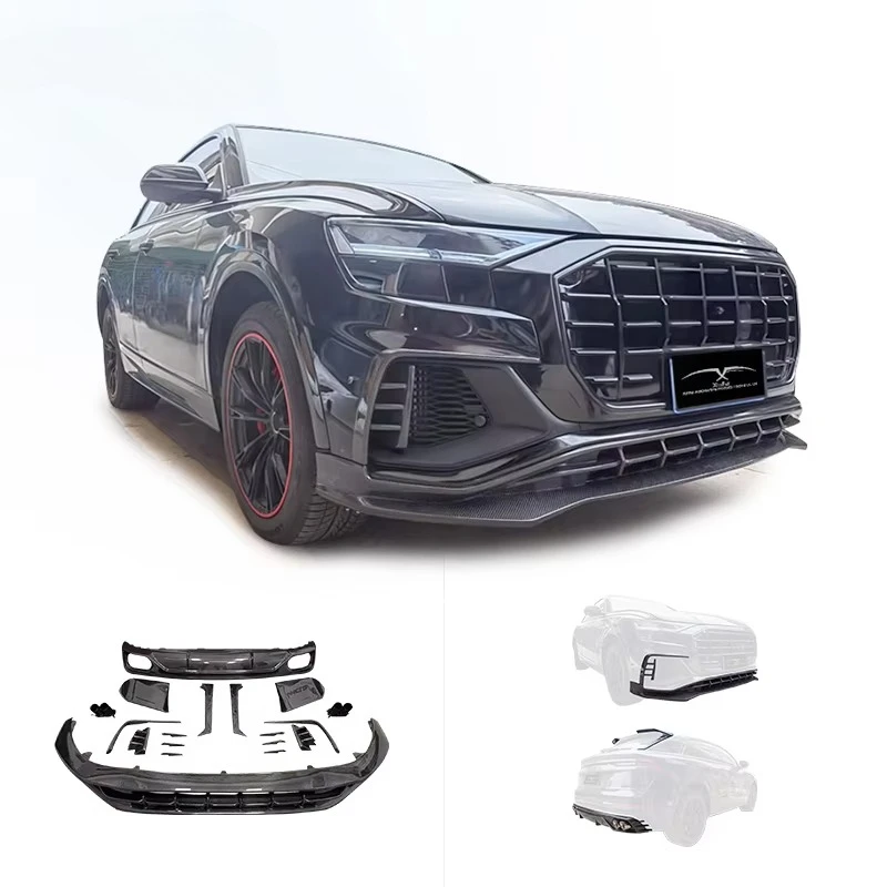 For Audi Q8 Body Kit Upgrade Abt Style Carbon Fiber Front Lip&rear Diffuser&Top Spoiler&Exhaust Pipe Car Bumper Modification
For Audi Q8 Body Kit Upgrade Abt Style Carbon Fiber Front Lip&rear Diffuser&Top Spoiler&Exhaust Pipe Car Bumper Modification