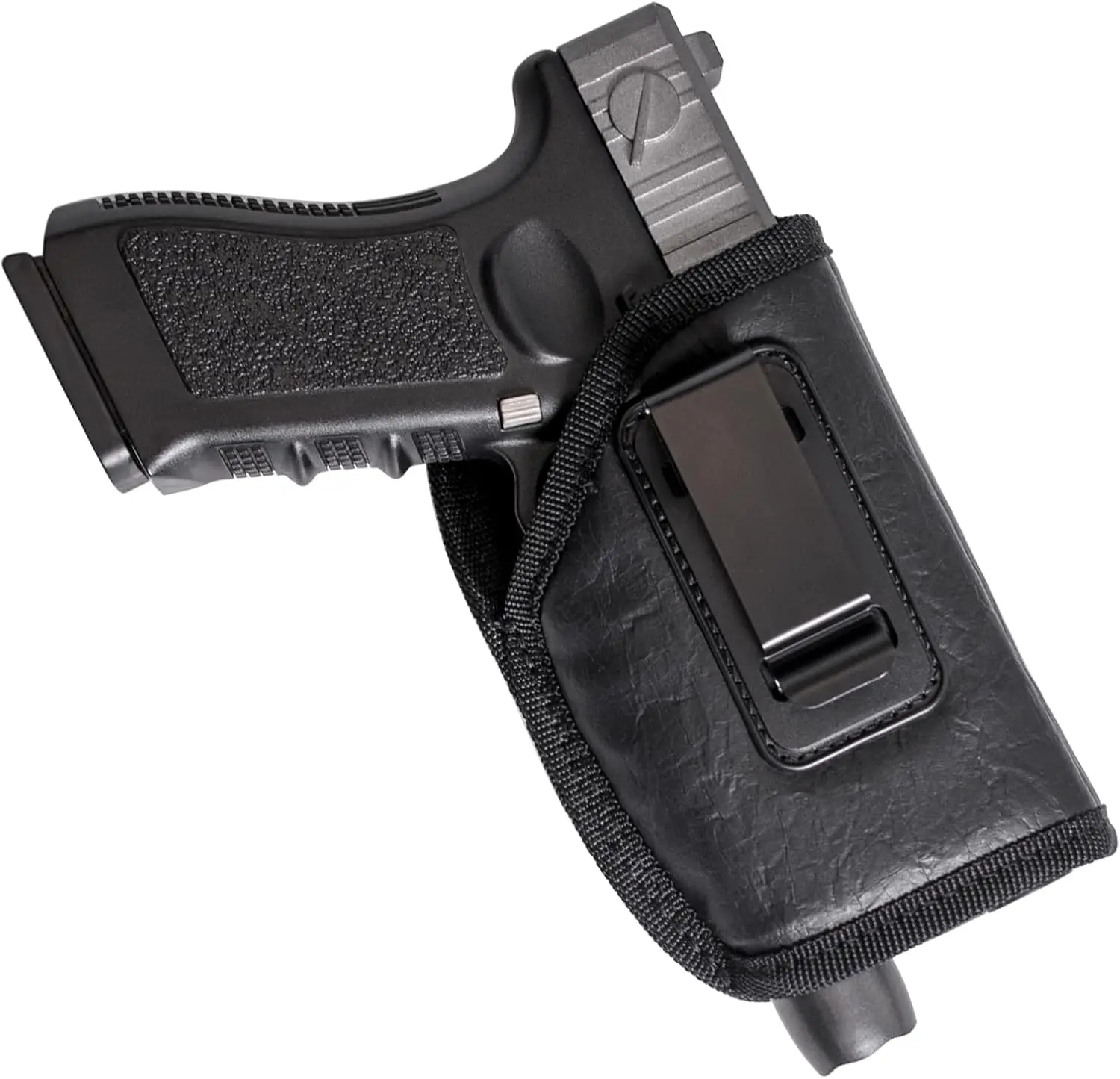 Concealed Carry Holster Universal IWB Gun Holster on Gun Fits Glock 17/19/20/23 | Beretta 92 FS, PX4, XDM, HK USP, MP and More
Concealed Carry Holster Universal IWB Gun Holster on Gun Fits Glock 17/19/20/23 | Beretta 92 FS, PX4, XDM, HK USP, MP and More