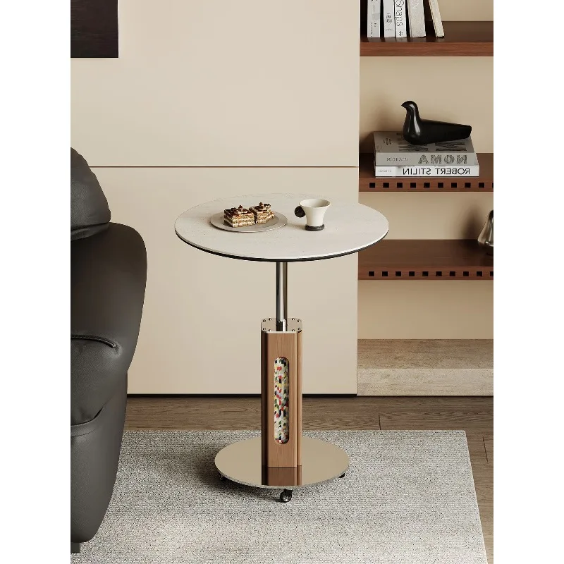 Minimalist slate small apartment creative sofa side table small coffee table
Minimalist slate small apartment creative sofa side table small coffee table