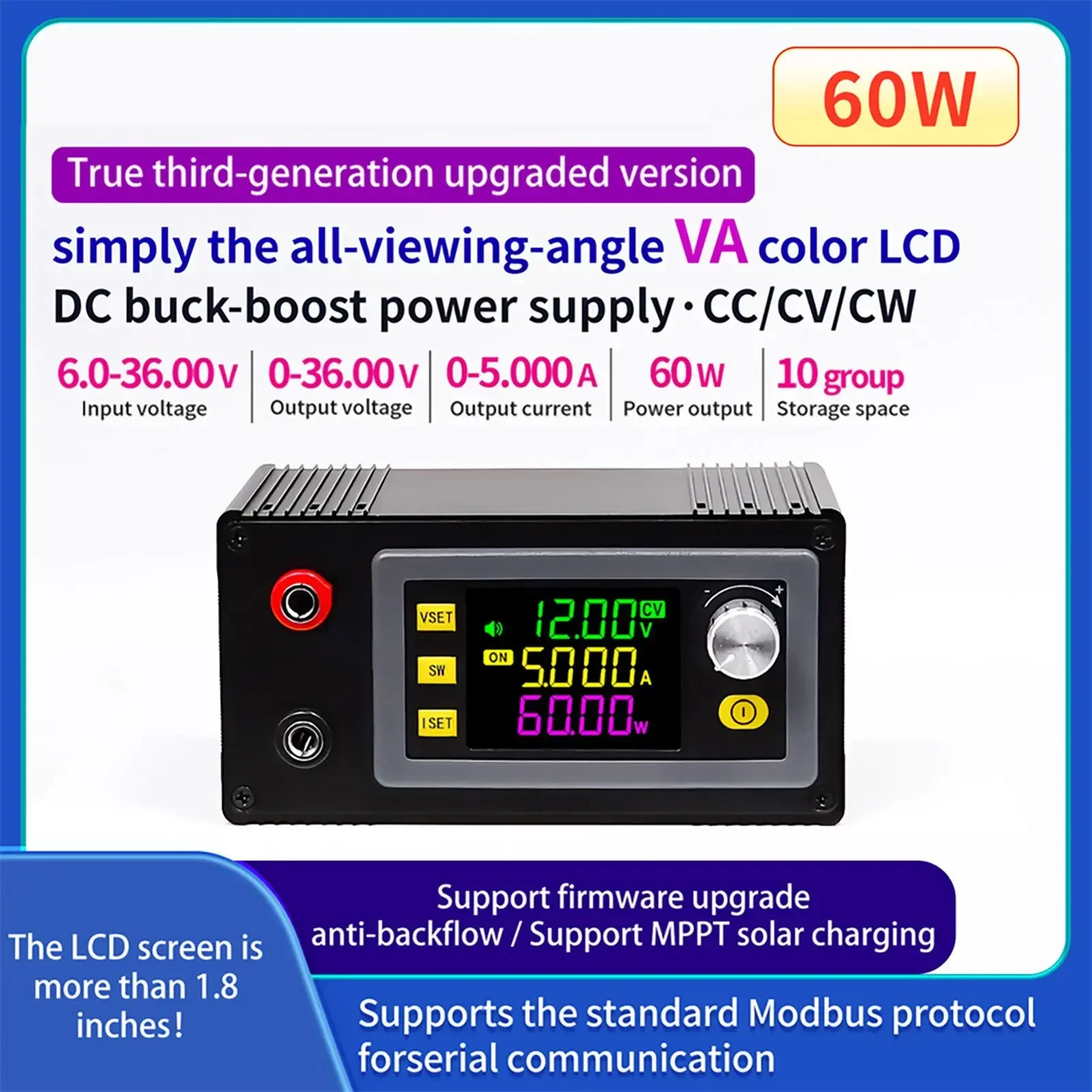For School Lab Experiments Constant Voltage Module Solar Charging Module Cell Phone Repair Shop Aluminum Alloy Shell
For School Lab Experiments Constant Voltage Module Solar Charging Module Cell Phone Repair Shop Aluminum Alloy Shell