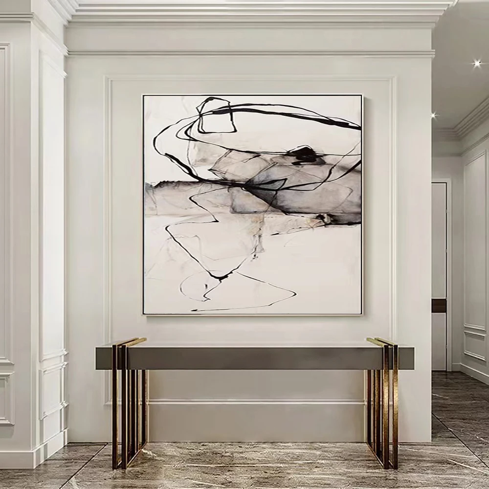 Hand Paint Abstract Beige Black Wall Art, Textured Painting, Modern Minimalist Canvas Artwork, Living Room and Office Wall Decor
Hand Paint Abstract Beige Black Wall Art, Textured Painting, Modern Minimalist Canvas Artwork, Living Room and Office Wall Decor