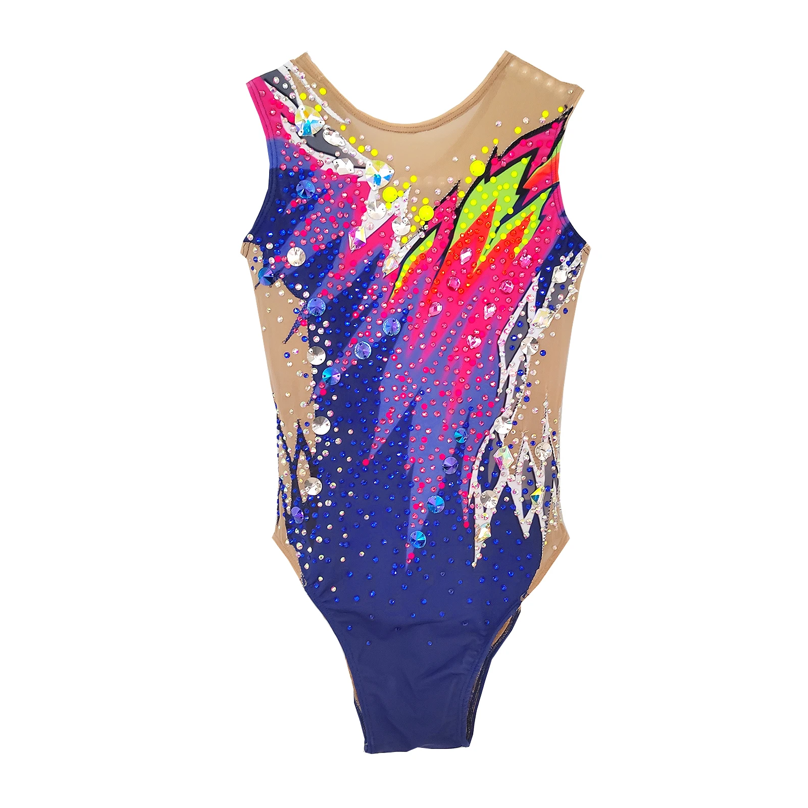 LIUHUO Customized Rhythmic Gymnastics Leotards Girls Women Navy Blue Multicolored Diamond Inlaid Dance Wear Competition Unitards
LIUHUO Customized Rhythmic Gymnastics Leotards Girls Women Navy Blue Multicolored Diamond Inlaid Dance Wear Competition Unitards