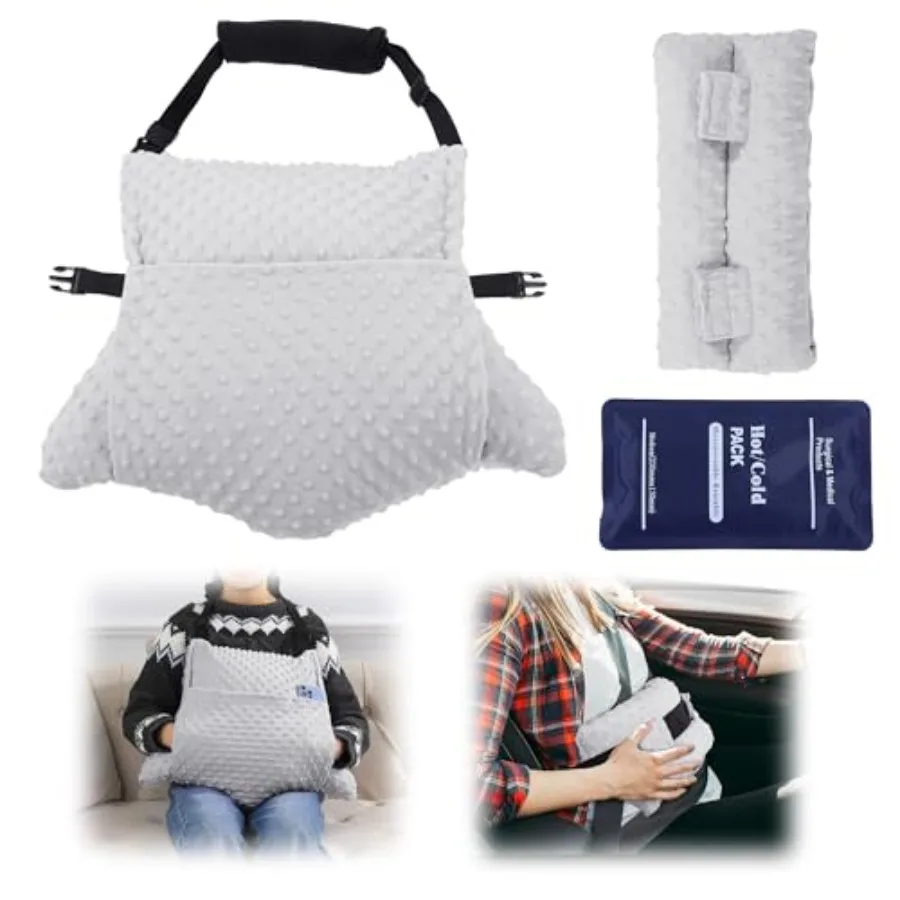 2 Pcs Shredded Memory Foam Hysterectomy Pillow Set for Abdominal Surgery Recovery Comfy Hysterectomy Seat Belt Pillow with Pock
2 Pcs Shredded Memory Foam Hysterectomy Pillow Set for Abdominal Surgery Recovery Comfy Hysterectomy Seat Belt Pillow with Pock