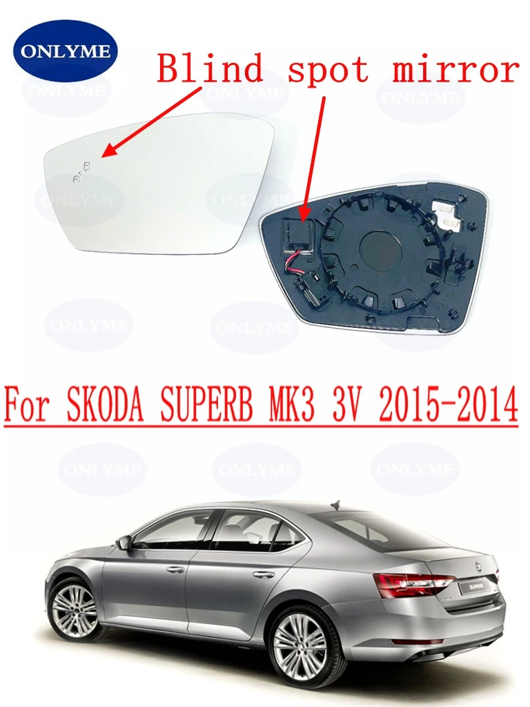 Car Convex Heated Mirror Glass With Blind Spot For Skoda SUPERB III 3V 2015 2016 2017 2018 2019 2020 2021 2022 2023 2024
Car Convex Heated Mirror Glass With Blind Spot For Skoda SUPERB III 3V 2015 2016 2017 2018 2019 2020 2021 2022 2023 2024