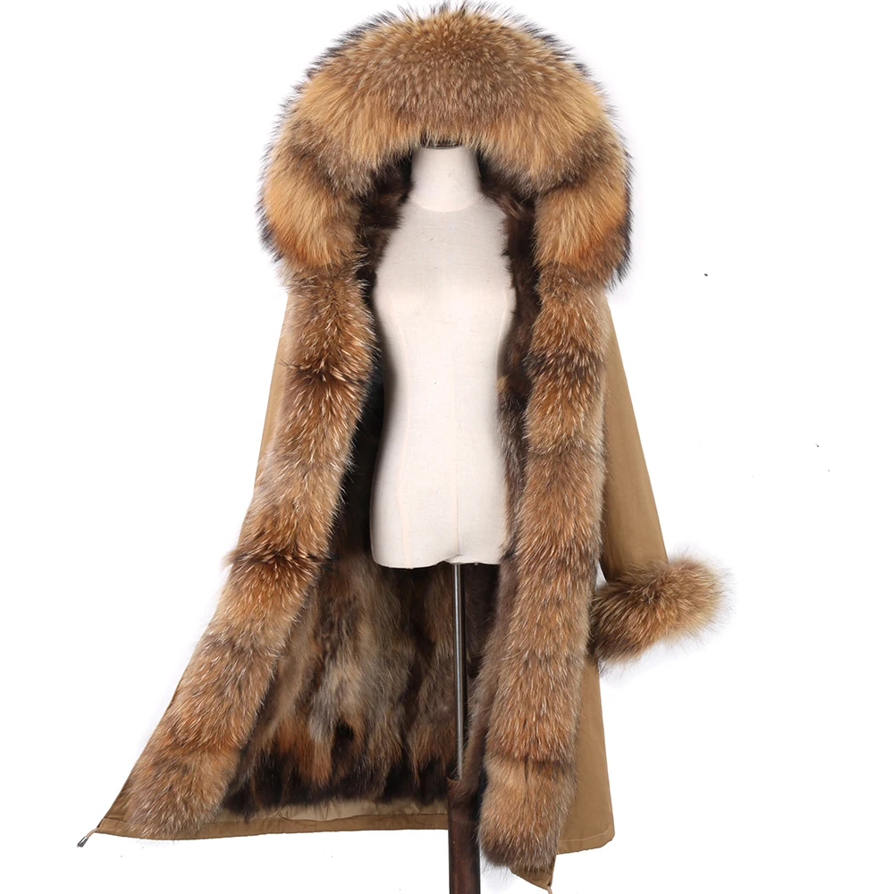 X-long Waterproof Parka Women Natural Raccoon Fur Hood Fox Fur Liner Real Fur Coat Winter Jacket Detachable Streetwear
X-long Waterproof Parka Women Natural Raccoon Fur Hood Fox Fur Liner Real Fur Coat Winter Jacket Detachable Streetwear