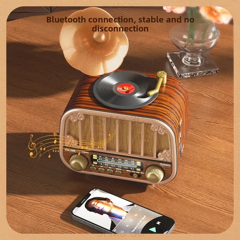 Classic Retro Bluetooth Speaker High-quality Multi-band Radio Loud Volume Wireless Subwoofer Support TF Card USB AUX Audio Input
Classic Retro Bluetooth Speaker High-quality Multi-band Radio Loud Volume Wireless Subwoofer Support TF Card USB AUX Audio Input