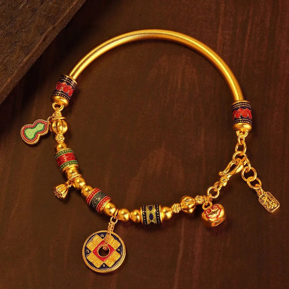 Copy 100% Light Luxury Half Bracelet Fu Lu Continuous Bracelet Yellow Gold Tassel Pendant Bracelet Fashion Style
Copy 100% Light Luxury Half Bracelet Fu Lu Continuous Bracelet Yellow Gold Tassel Pendant Bracelet Fashion Style