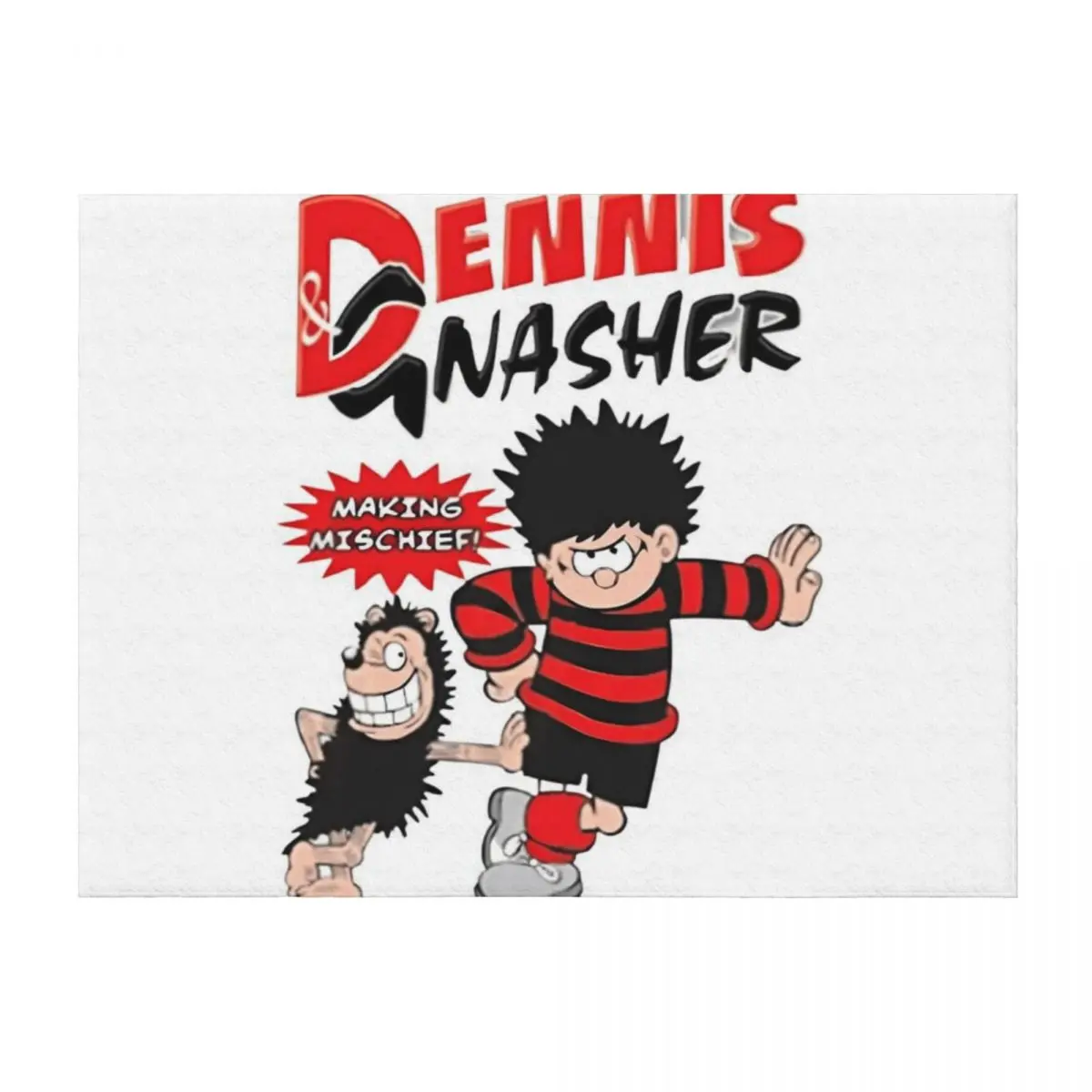 Making Mischief. Classic Dennis the menace and Gnasher, vintage style. Throw Blanket Plush Soft Plaid Flannels Blankets
Making Mischief. Classic Dennis the menace and Gnasher, vintage style. Throw Blanket Plush Soft Plaid Flannels Blankets
