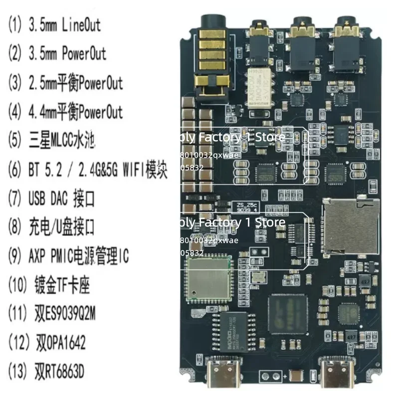 For Zishan Z5C Lossless Player MP3 9039q2m Dual-core 2.5 4.4 Balanced Output for Journey DIY Audiophile
For Zishan Z5C Lossless Player MP3 9039q2m Dual-core 2.5 4.4 Balanced Output for Journey DIY Audiophile