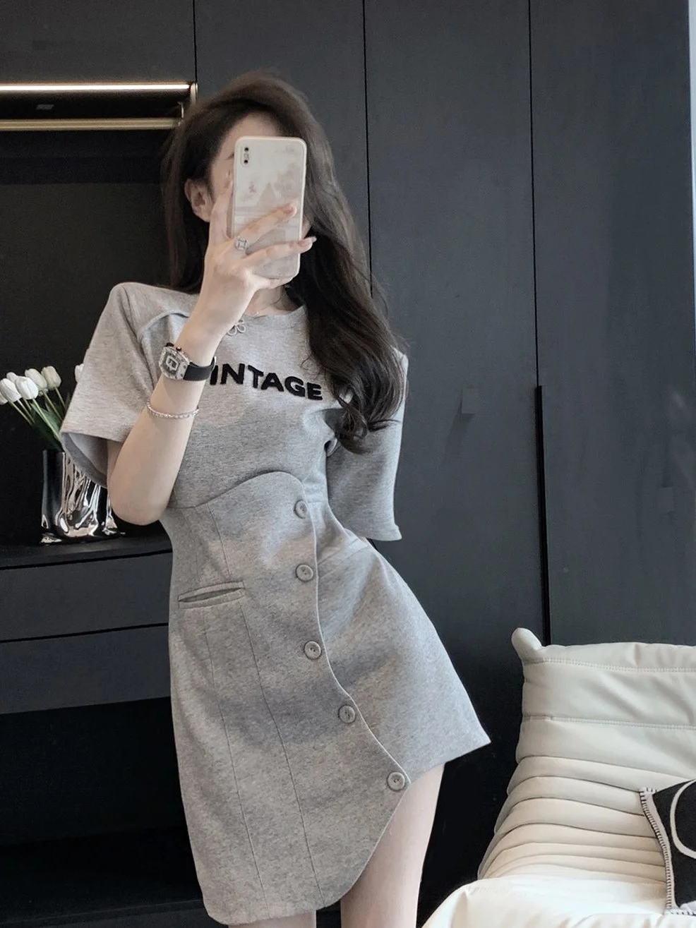plus Size 300 Pou Women's Casual Summer Faion Dr Conceal Meat Irregular Design A-Line Skirt Korean Sle ort Sve
plus Size 300 Pou Women's Casual Summer Faion Dr Conceal Meat Irregular Design A-Line Skirt Korean Sle ort Sve