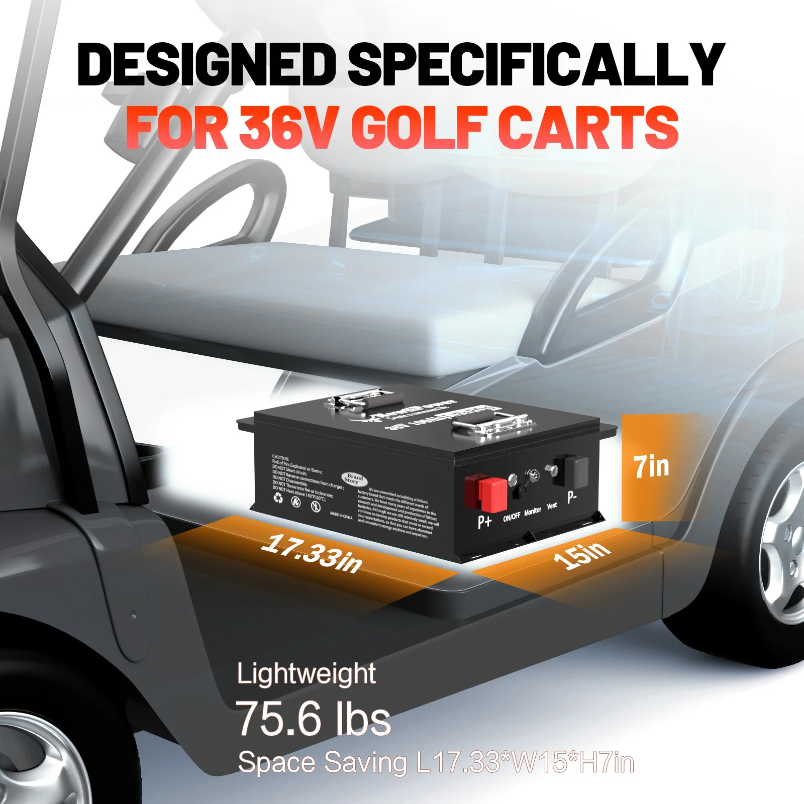 36V 100Ah LiFePO4 Golf Cart Battery Metal Case 200A BMS 10000 Cycles Lightweight with LCD Display APP Control Fast Charger
36V 100Ah LiFePO4 Golf Cart Battery Metal Case 200A BMS 10000 Cycles Lightweight with LCD Display APP Control Fast Charger